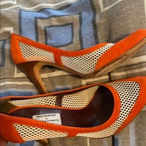 Leather bottom heels!